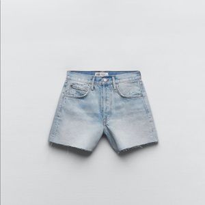 Zara relaxed jean shorts